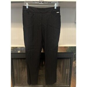 Women's Medium Tahari Black Pants Elastic Waist